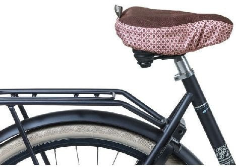Couvre selle vélo Basil Boheme imperméable rouge figue 28x23cm Neuf