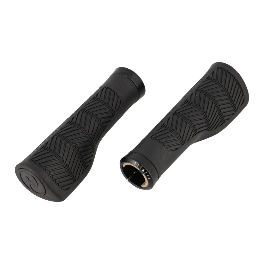 Poignées vélo Herrmans Nucore 130mm ergonomiques lock-on Tour Wave noir paire Neuf