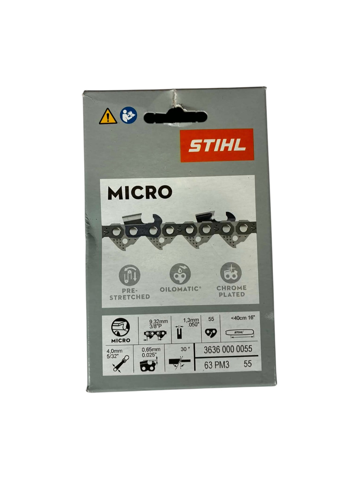 Chaîne STIHL Picco Micro 3 PM3 3/8" P 1,3 mm 55 maillons 36360000055