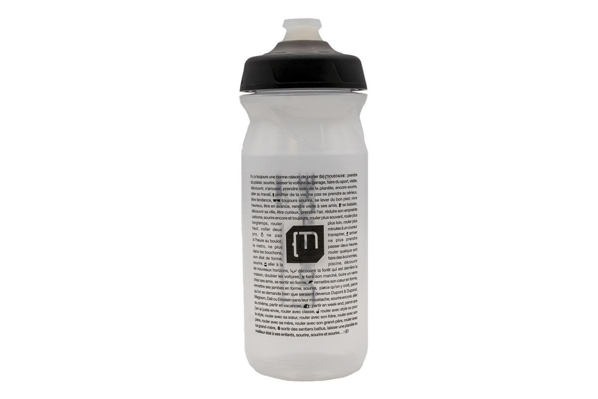 Fahrradflasche Moustache 650ml weicher Sauger doppelter Auslaufschutz große Öffnung Neu