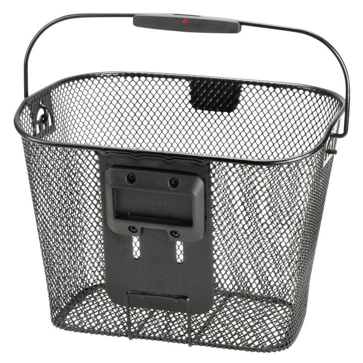 Panier guidon vélo KLICKfix Uni 0397 16L fil métallique noir plaque incluse Neuf