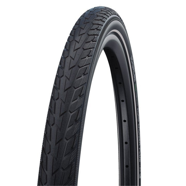 Pneu Schwalbe Road Cruiser Plus 24x1.75" PunctureGuard Green Compound réfléchissant Neuf