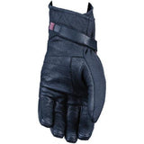 Gants moto femme Five Milano Evo Woman WP M mi-saison cuir chèvre 5-DryTech CE noir Neufs