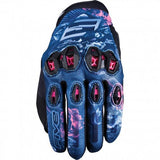 Motorradhandschuhe Damen Five Stunt Evo 2 Woman Flowers M Sommer Ziegenleder AirgoProtech CE pink Neu