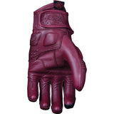 Gants moto femme Five Kansas Woman M été cuir chèvre perforé custom CE bordeaux Neufs