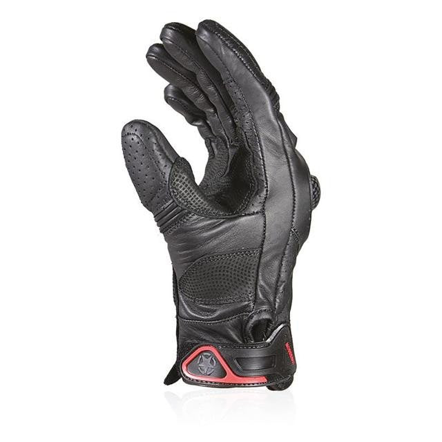 Gants moto homme Harisson Striker Evo S mi-saison cuir vache perforé racing CE noir Neufs