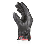 Gants moto homme Harisson Striker Evo S mi-saison cuir vache perforé racing CE noir Neufs