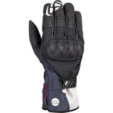 Ixon MS Loki Motorradhandschuhe für Herren 2XL Sommer Ziegenleder Ripstop Dexfil Membran Slider CE Schwarz/Grau/Blau Neu