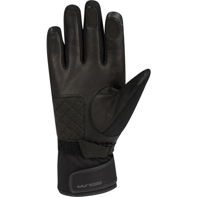 Gants moto femme Segura Nedd M hiver Softshell Amara cuir chèvre membrane étanche CE noir Neufs