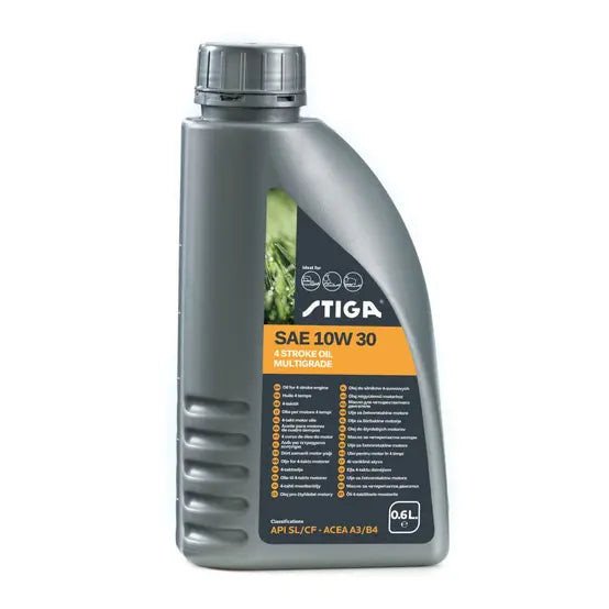 Huile moteur 4 temps STIGA SAE 10W30 multigrade 0,6 L motoculture