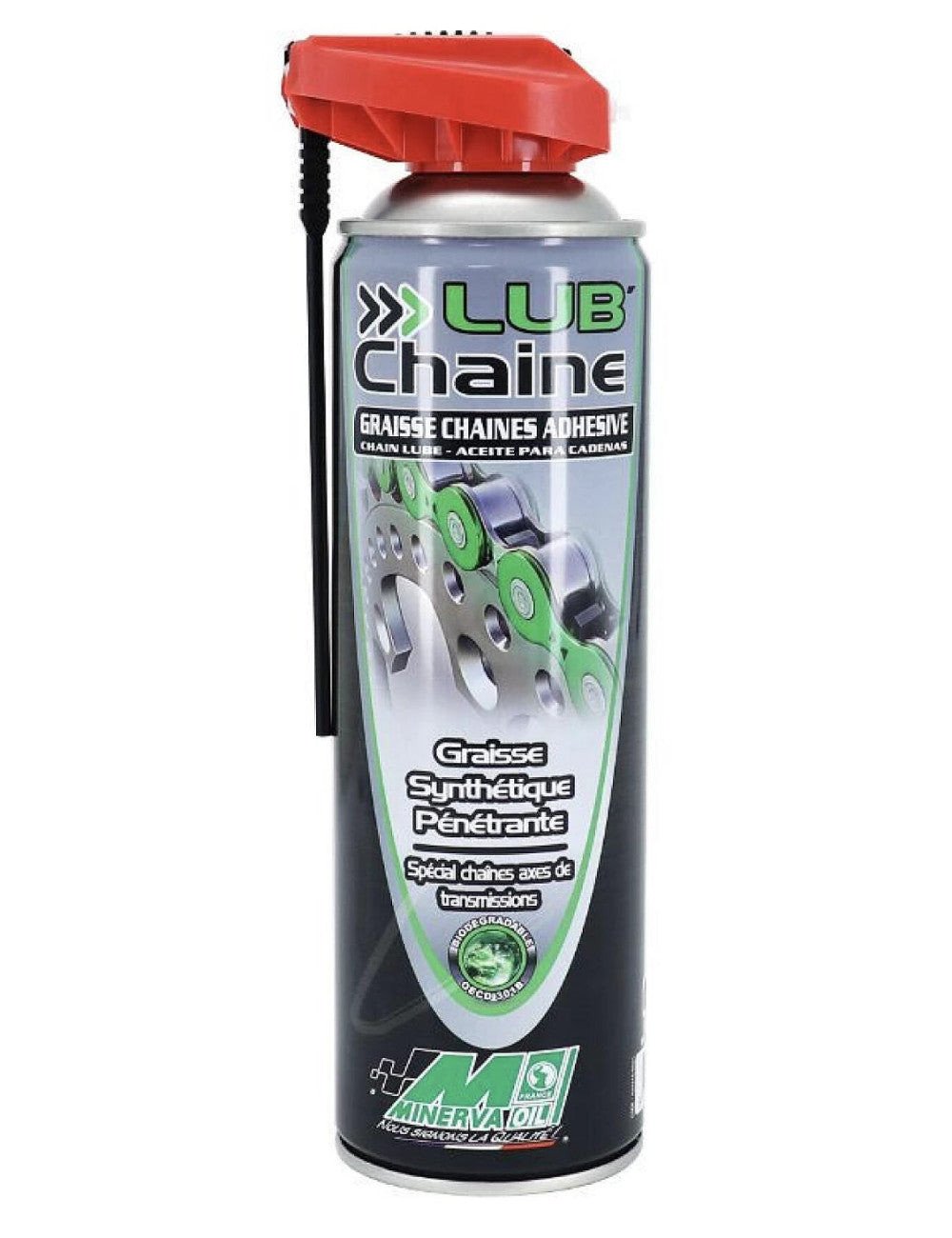 Graisse chaîne Minerva Oil Lube Chaîne adhésive synthétique pénétrante