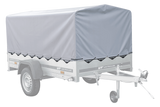 Bâche haute remorque 236 x 125 x H80 cm grise PVC