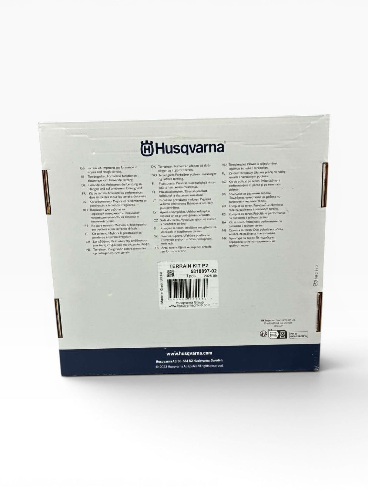 Pack roues arrière Husqvarna Automower® terrain pentu - Pièce d'origine Réf. 581 88 97-02