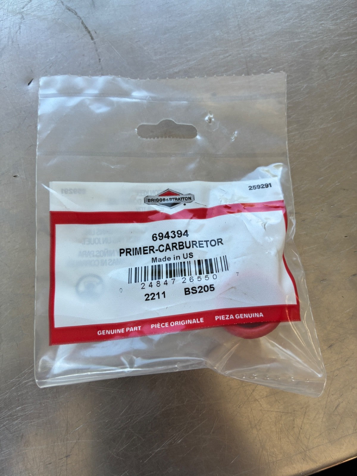 Poire amorçage BRIGGS & STRATTON 694394 / 494408 / 4178 – Sprint, Quattro