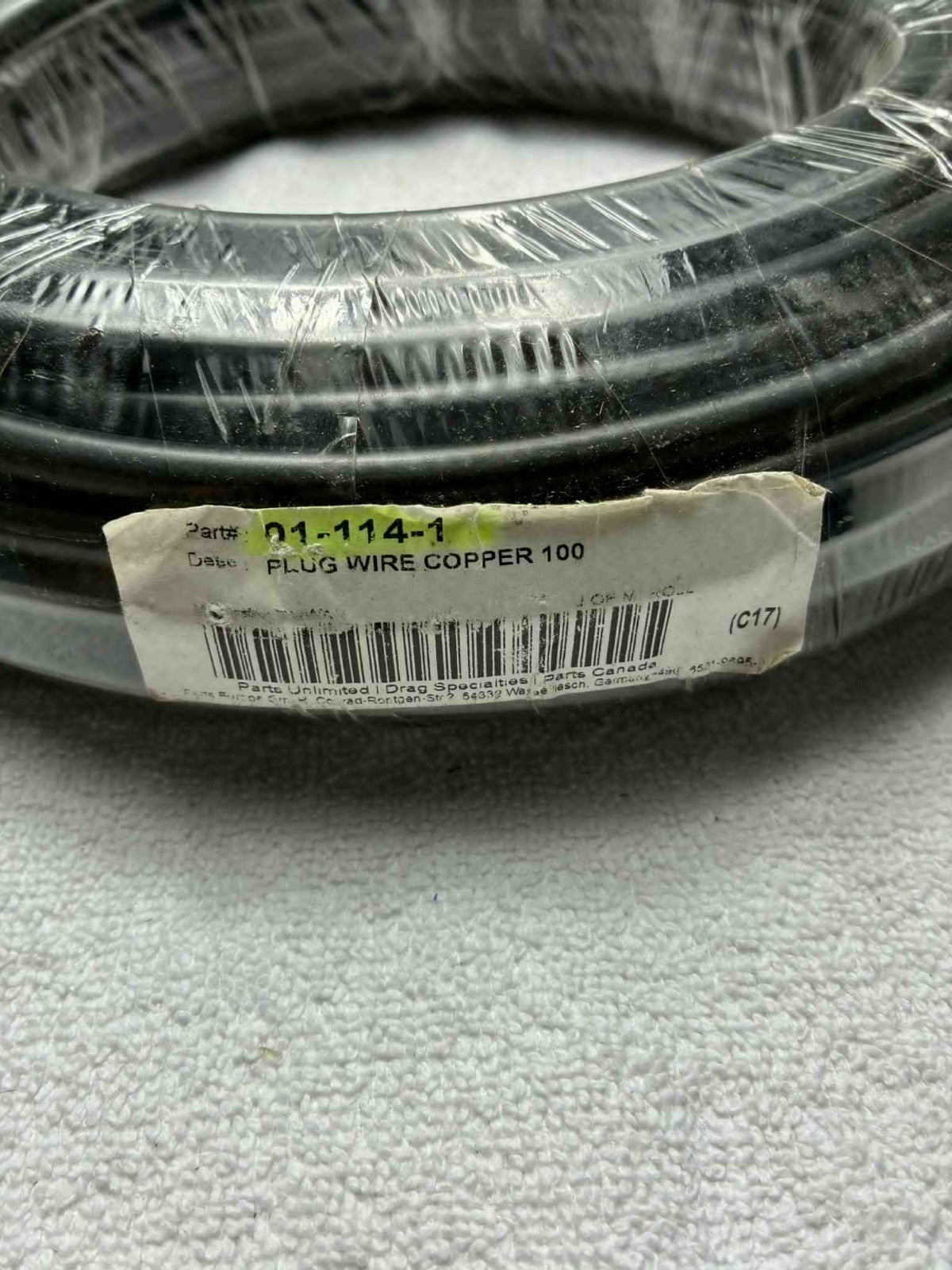 Fil d’allumage cuivre 100 pieds (30,48 m) PARTS UNLIMITED 01-114-1 – Neuf