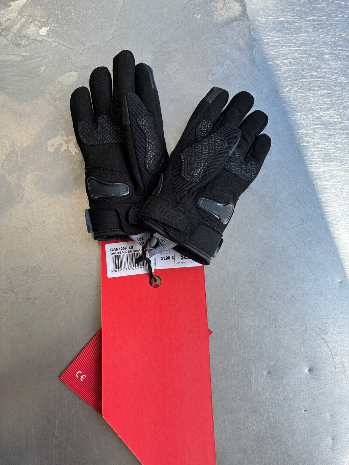 Gants moto hiver S-Line Himalaya noir – Taille XS – Jamais servi