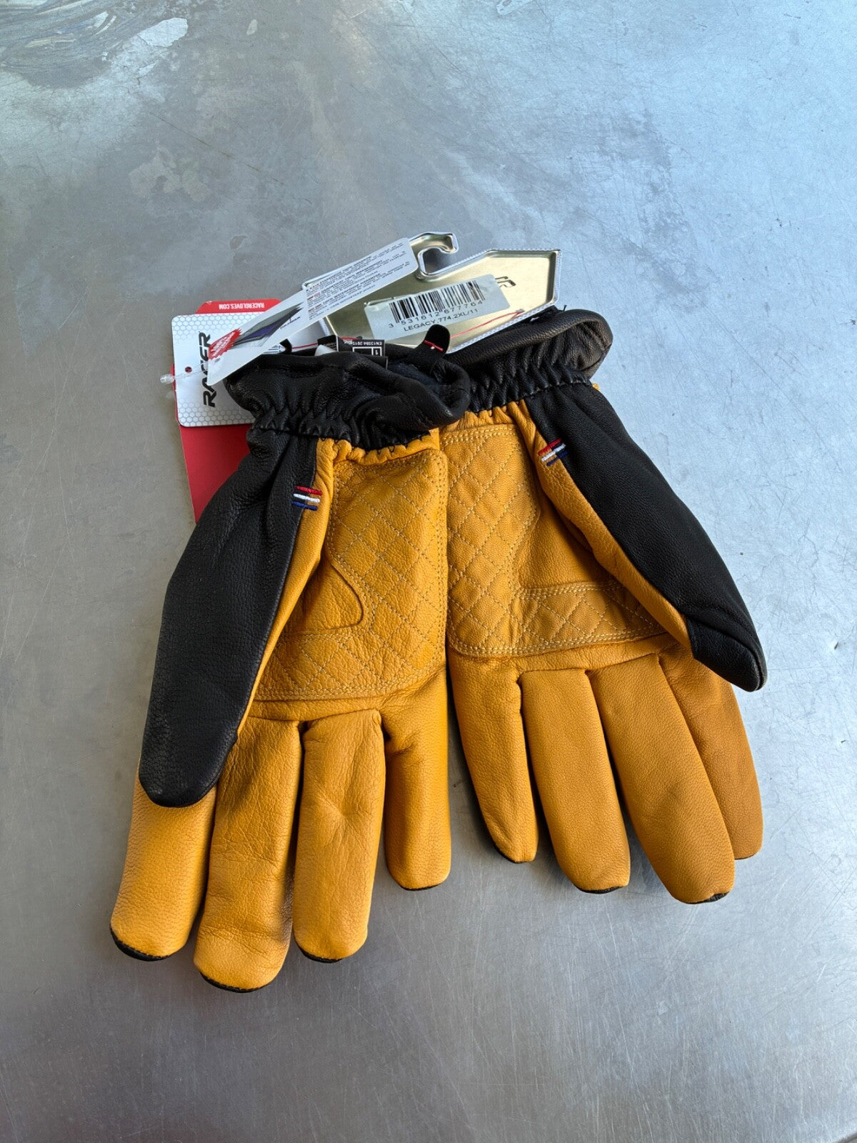 Gants moto hiver Racer Legacy – Jamais servis – Taille XXL