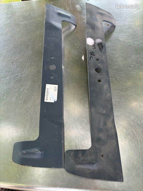 2x Lame 505 mm tondeuse 51 cm – Castelgarden / Stiga / Iseki – Neuve