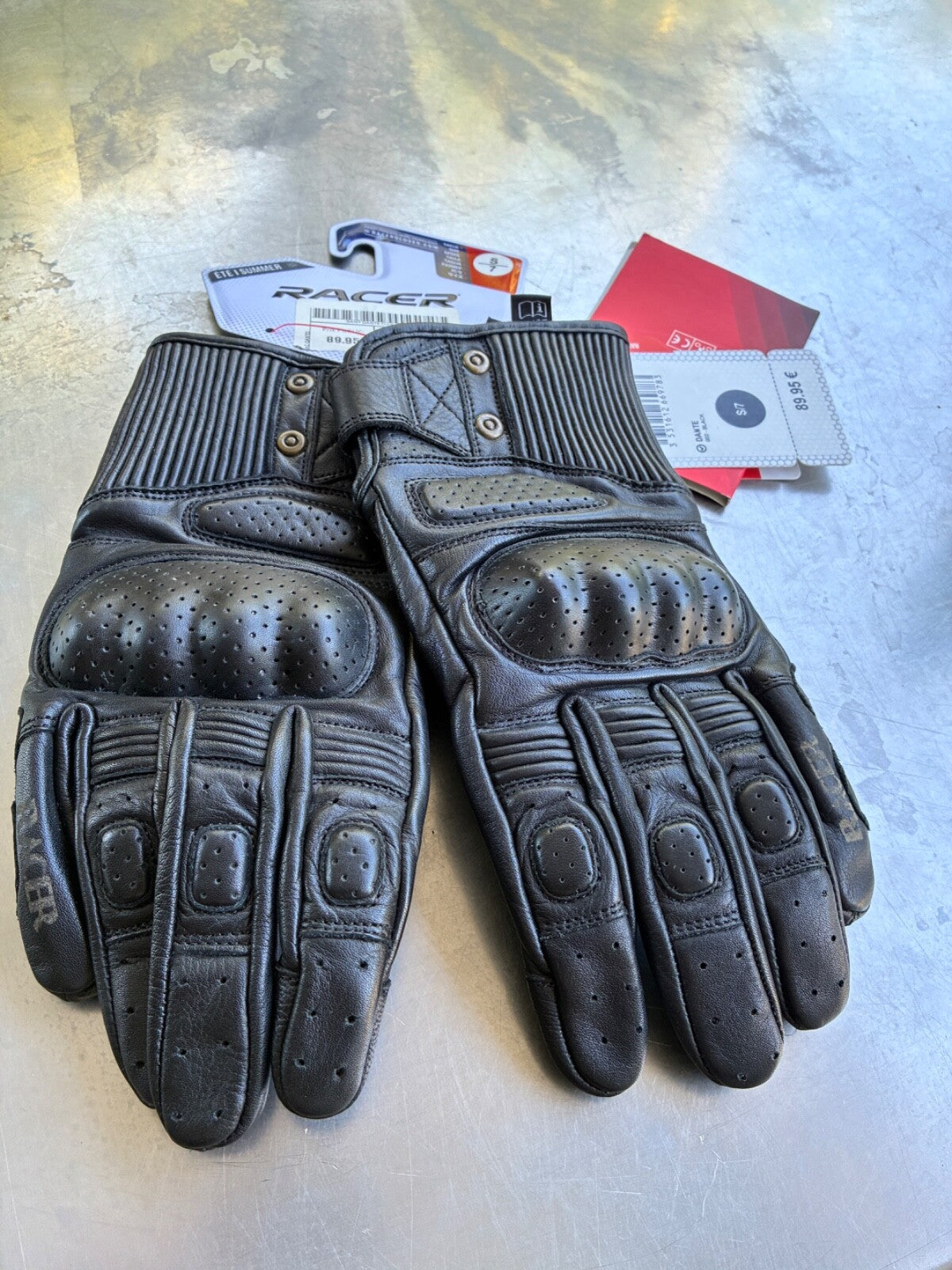 Gants moto mi-saison Racer Dante – Taille S – Jamais servis