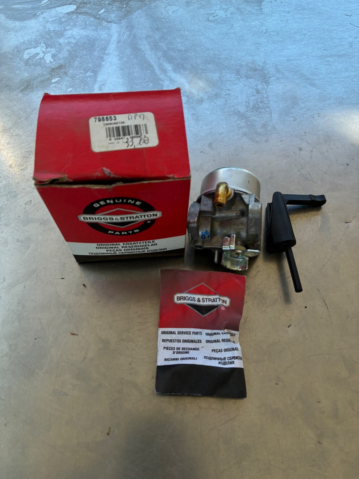 Carburateur Briggs & Stratton 798653 moteur 190cc tondeuse tracteur