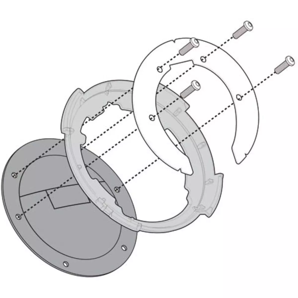 Bride Tanklock Givi BF04 – Kawasaki – Neuf – Fixation sacoche réservoir