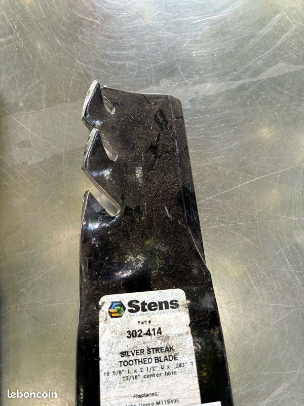 3x Lame mulching 422 mm John Deere – Réf. 1108399 – Neuve adaptable