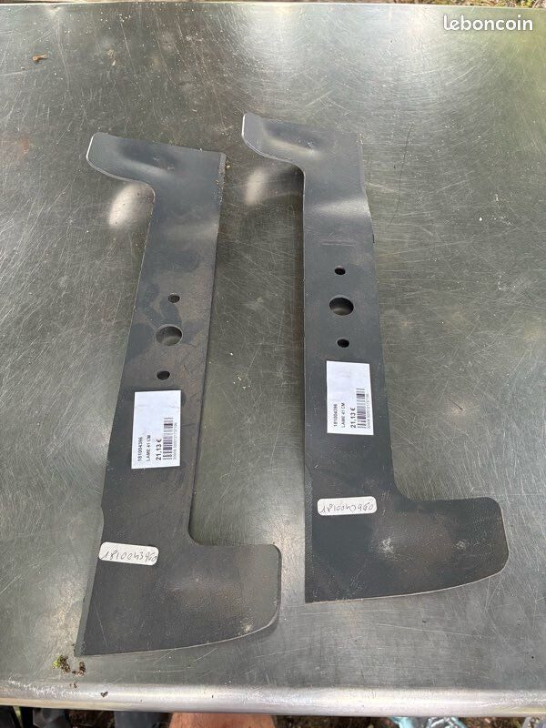 2 x Lame 410 mm tondeuse GGP / Castelgarden / Stiga / Honda – Neuve