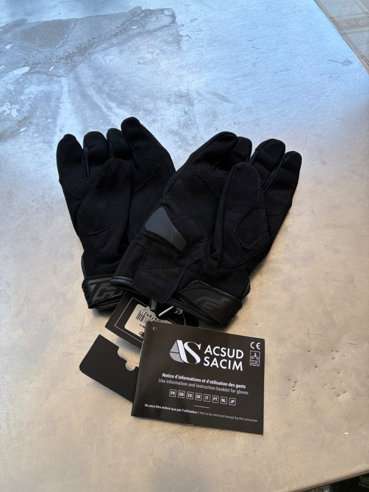 Gants moto GTR SMX Black – Taille XL – Homologués CE EN13594