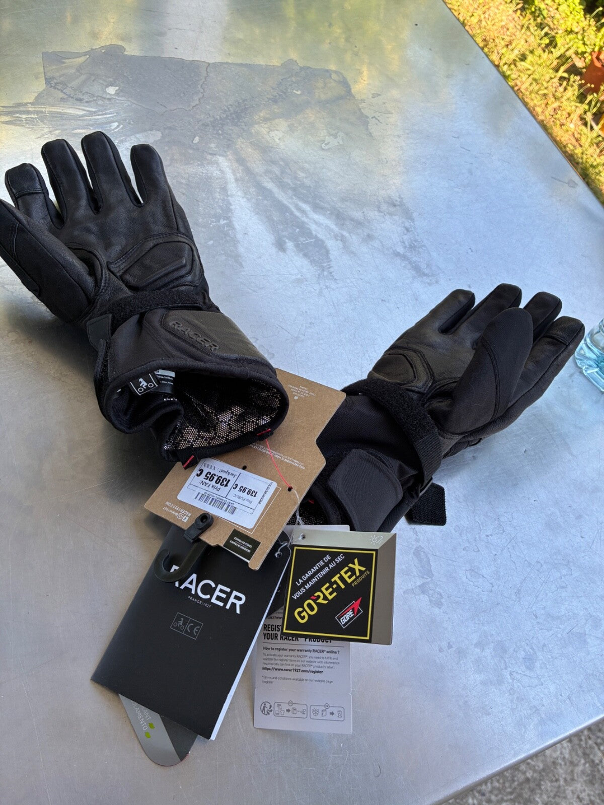 Gants moto hiver Racer Dynamic 5 GTX – Taille M – Jamais servis