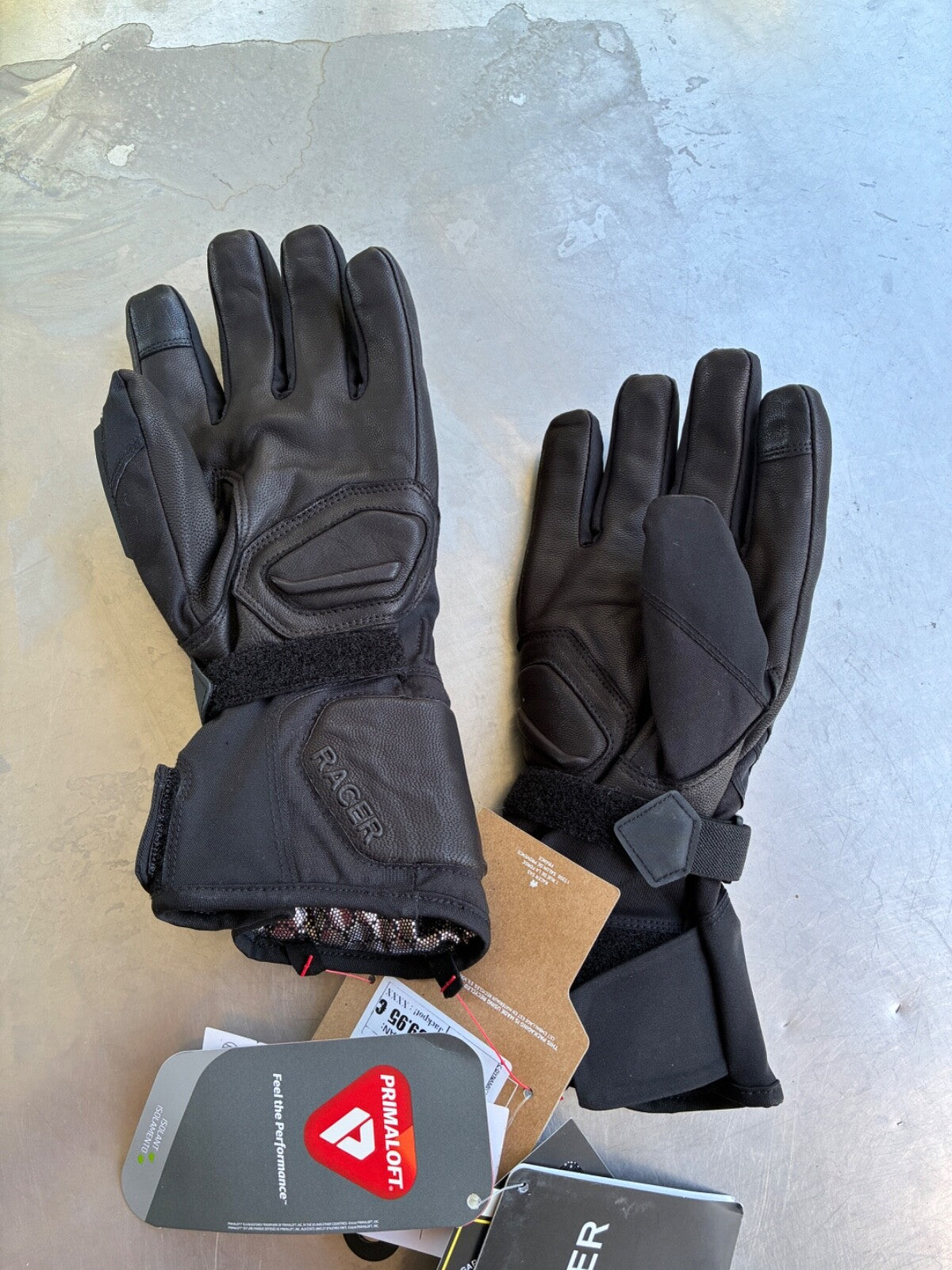 Gants moto hiver Gore-Tex RACER – Taille L – Étanches et chauds