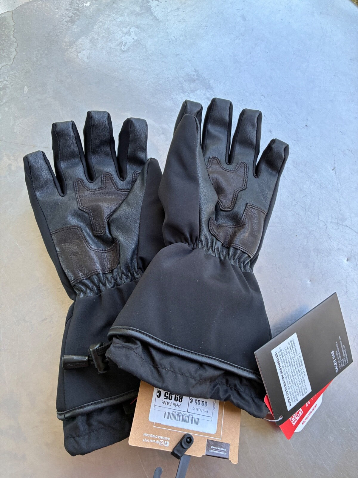 Gants moto hiver Racer Victory 2 Gore-Tex – Taille M – Jamais servis