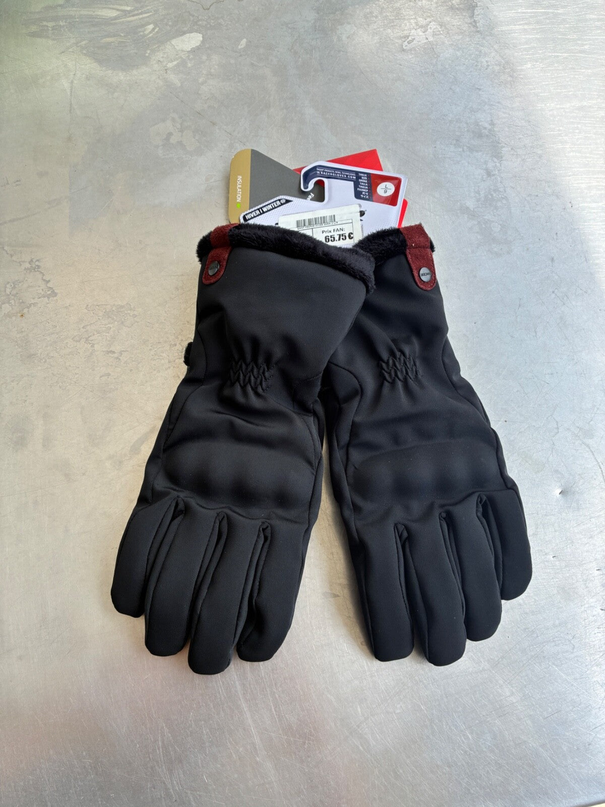 Gants moto hiver femme Racer Sara 2 noir – Taille L – Jamais servis