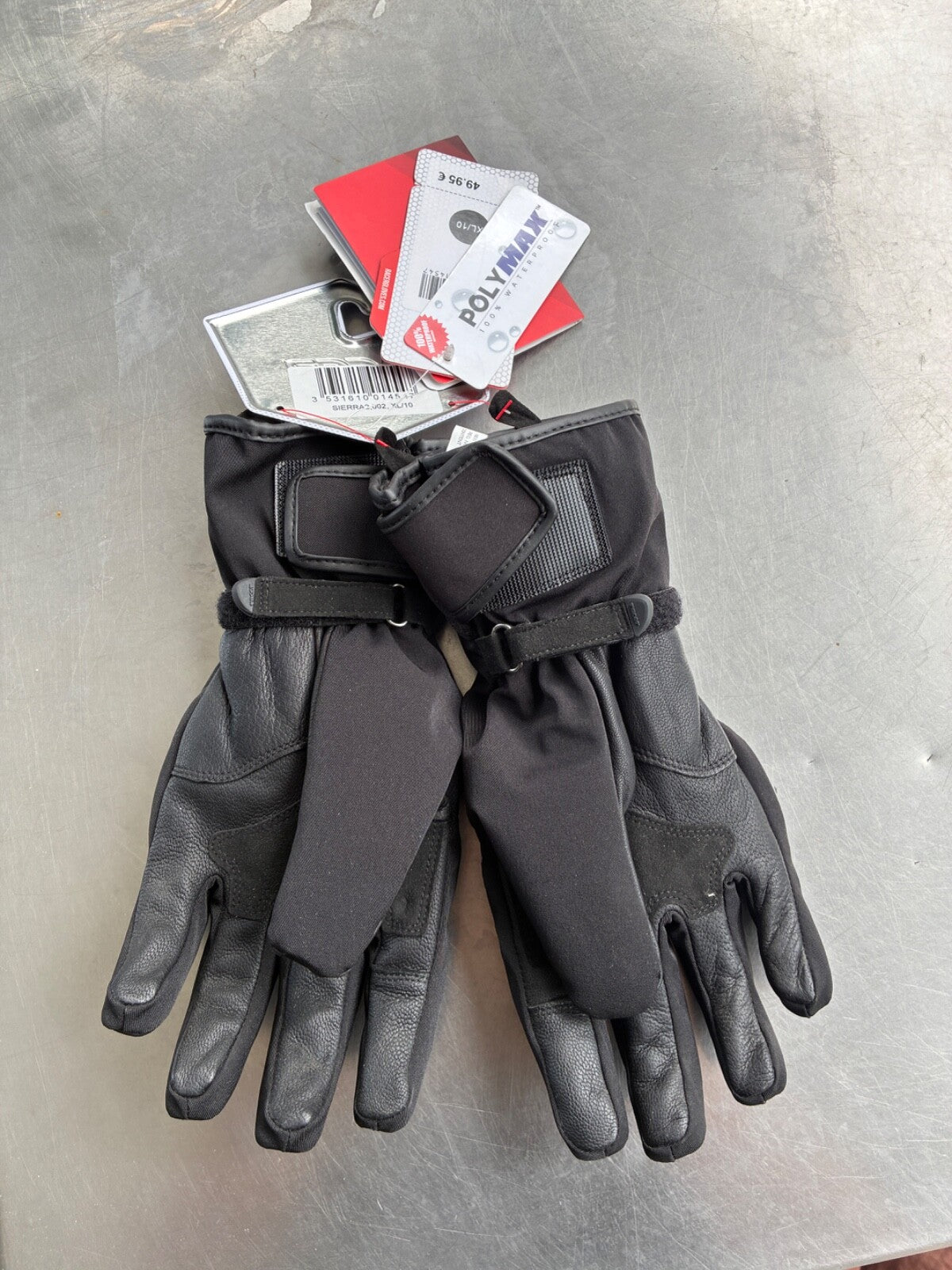 Gants moto hiver RACER SIERRA 2 – Taille XL – Jamais servis – Noir