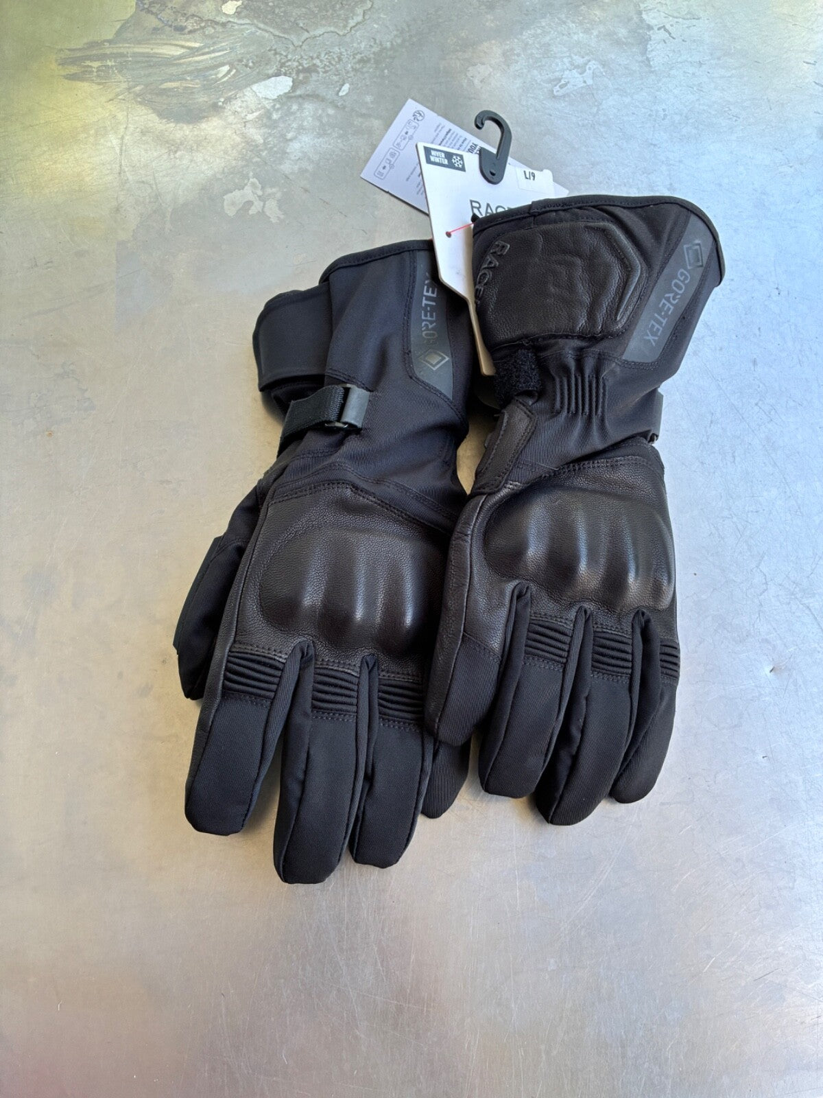 Gants moto hiver Gore-Tex RACER – Taille L – Étanches et chauds