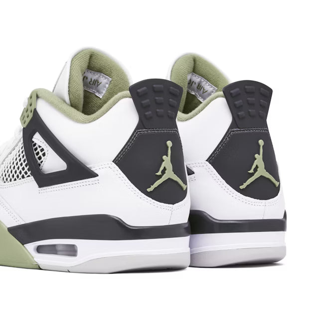 Air Jordan 4 Retro WMNS AQ9129-103 White Oil Green 42