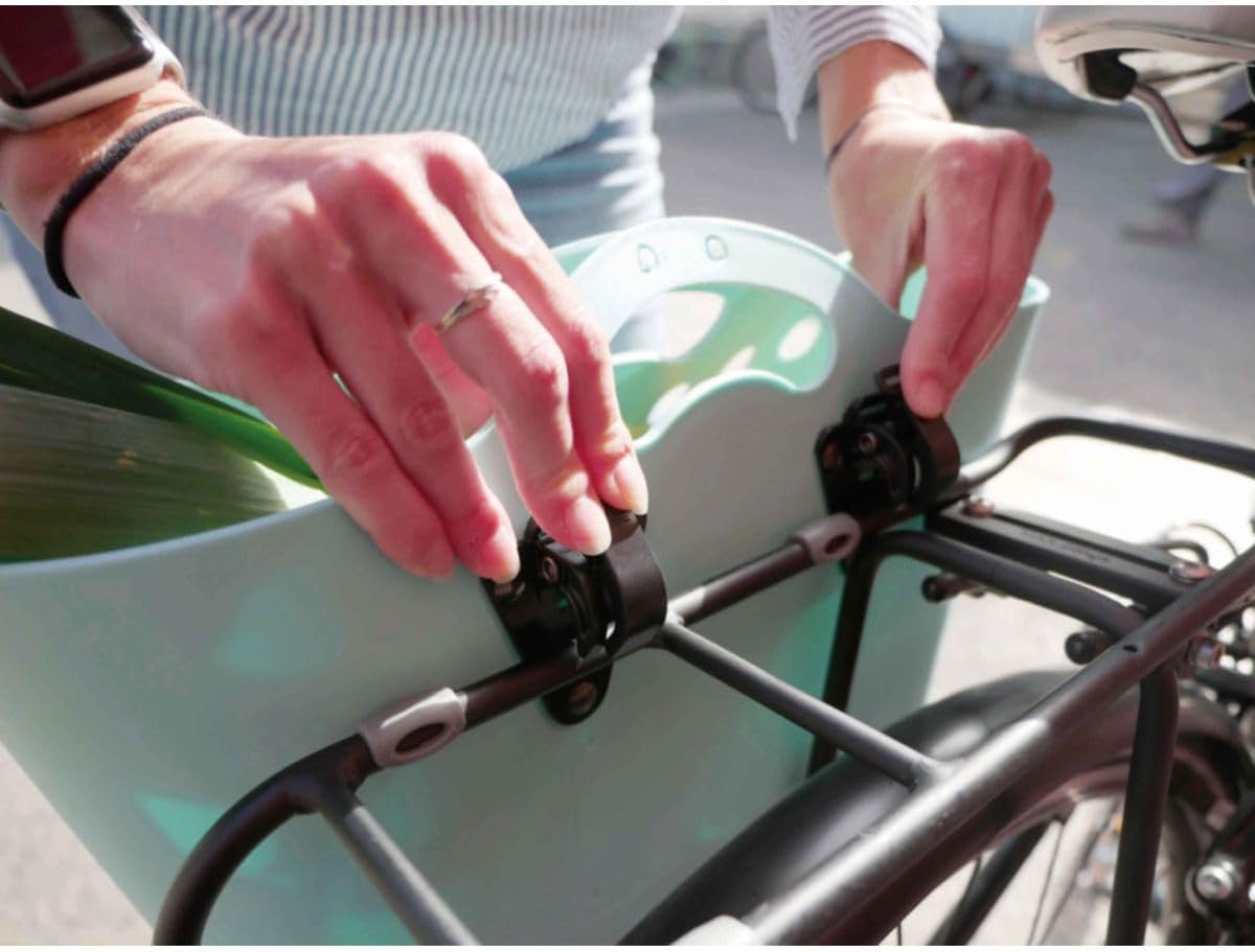 HAPO-G Trendy One 13,5L Fahrradkorb hinten, Himmelblau 