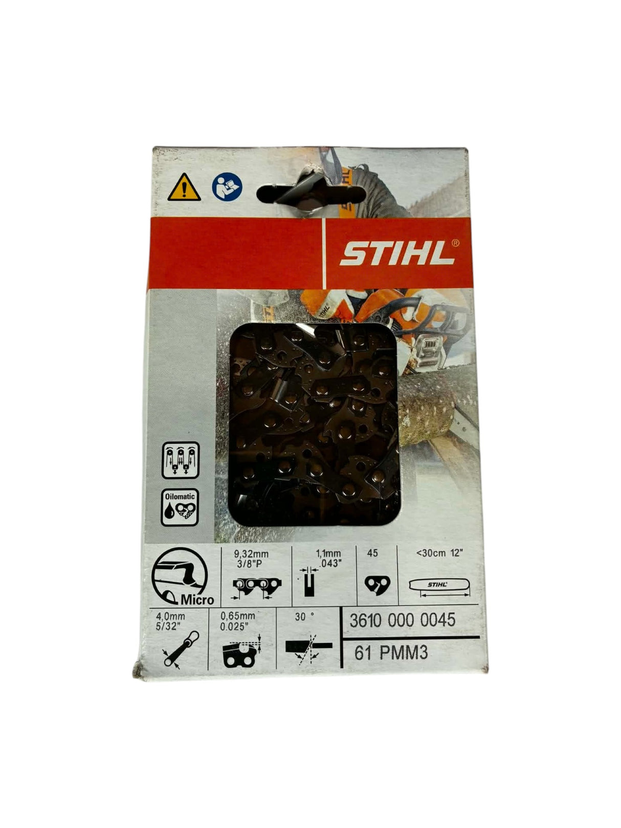 Chaîne STIHL Picco Micro Mini 3 PMM3 3/8" P 1,1 mm 45 maillons 36100000045