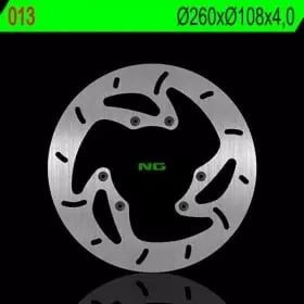 Disque de frein avant NG Brakes Ø260 mm fixe Réf 1023826 / 013