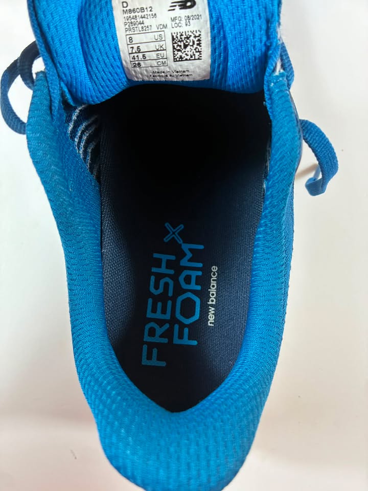 Chaussures running New Balance 860 V12 Homme 41,5 Oxygen Blue