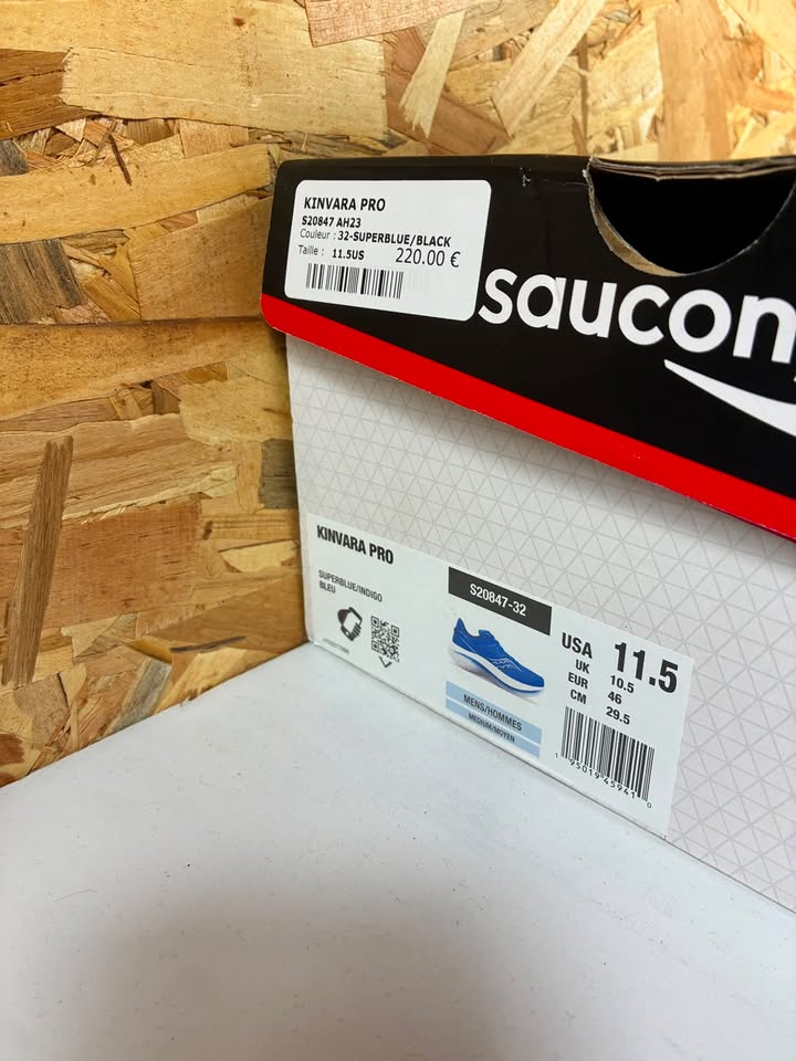 Chaussures running Saucony Kinvara Pro Homme 46 Superblue