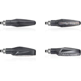 Clignotants LED CHAFT STEM universels homologués CE noirs fumés IN265