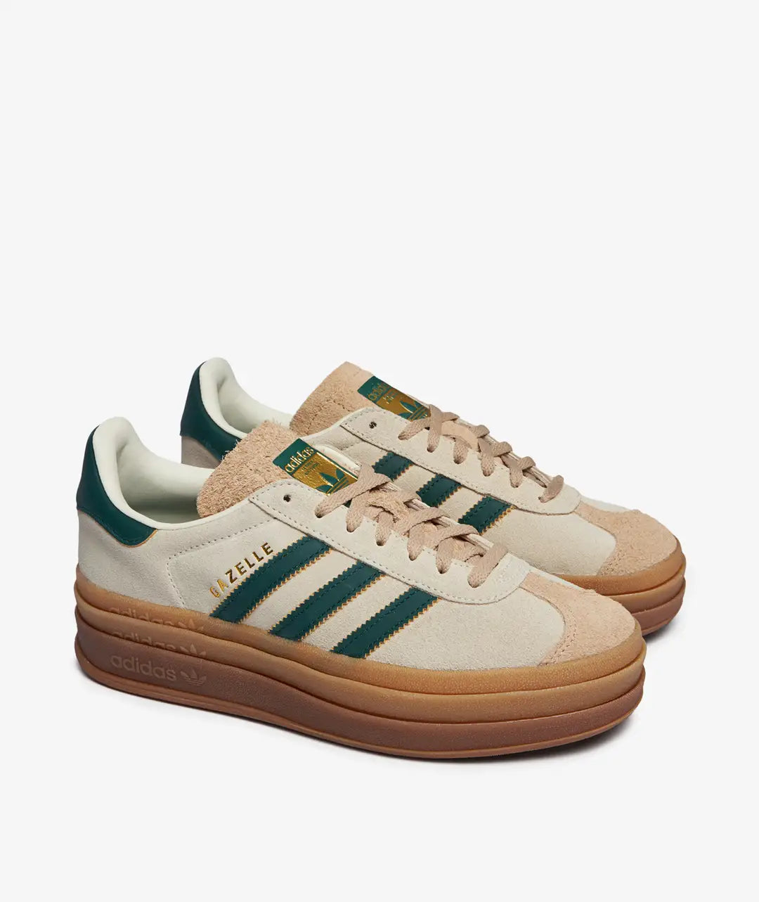 Chaussures Adidas Gazelle Bold W Magic Beige/Collegiate Green – Taille 36 EU (neuves)