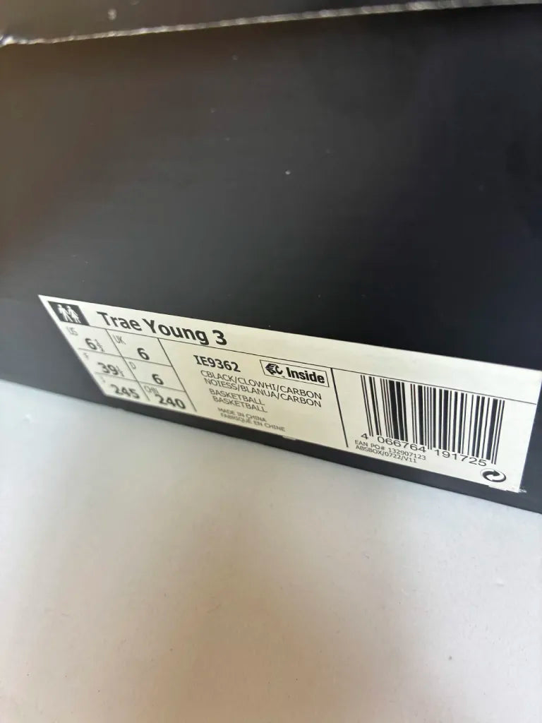 Chaussures Basketball Adidas Trae Young 3 Femme – 39 1/3 – IE9362