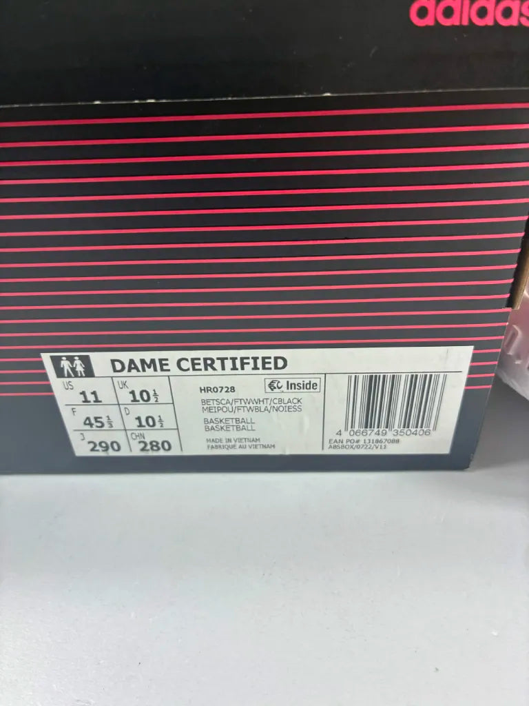 Chaussures Basketball Adidas Dame Certified Homme – 45 1/3 – HR0728