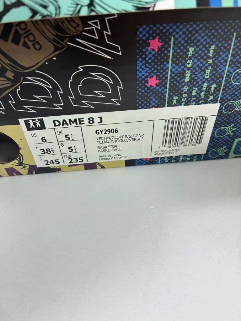 Adidas Dame 8 J Enfant 38 2/3 – Chaussures de Basketball GY2906