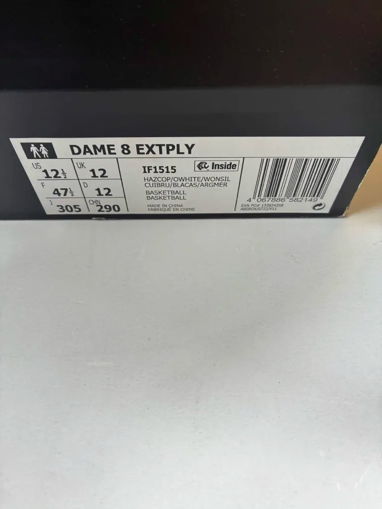 Adidas Dame 8 EXTPLY Homme 47 1/3 – Chaussures de Basketball IF1515