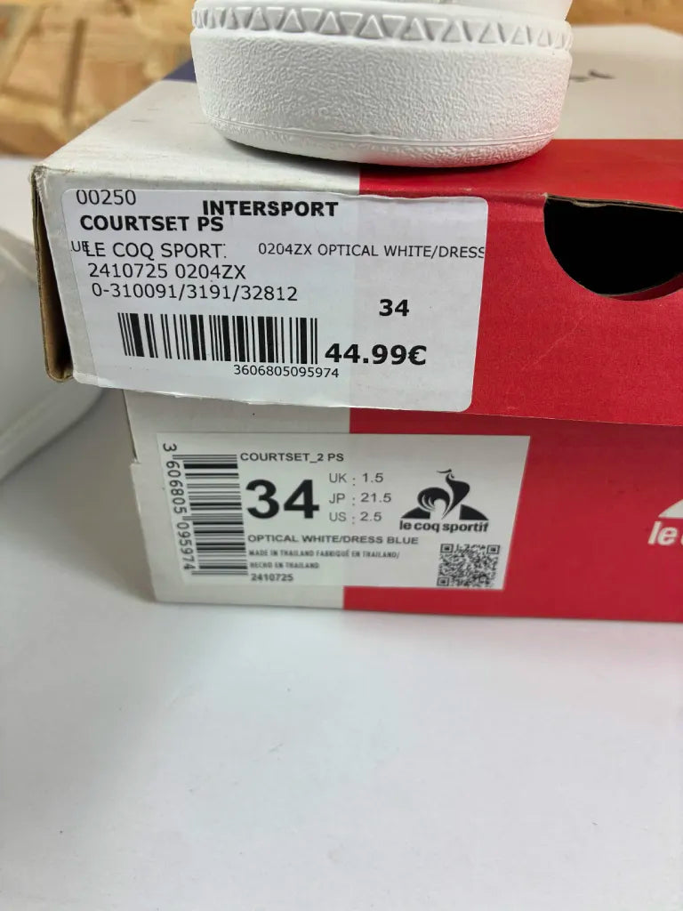 Le Coq Sportif Courtset 2 PS Enfant 34 – Optical White Dress Blue