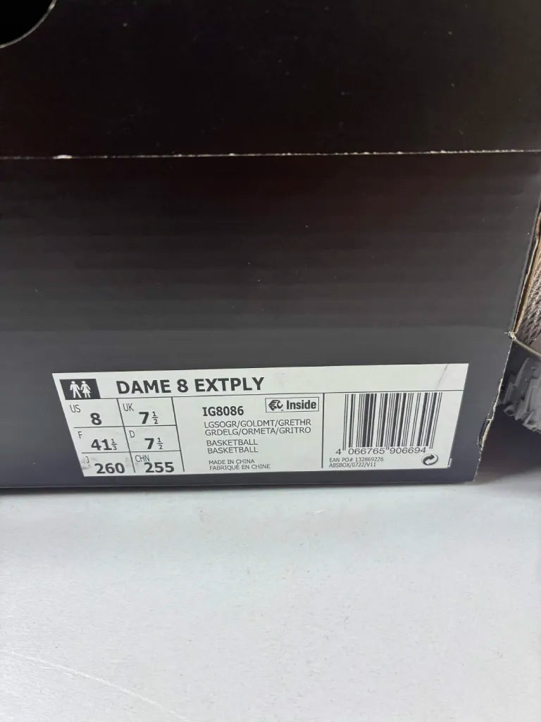 Chaussures de Basketball Femme Adidas Dame 8 EXTPLY IG8086 – 41 1/3 EU