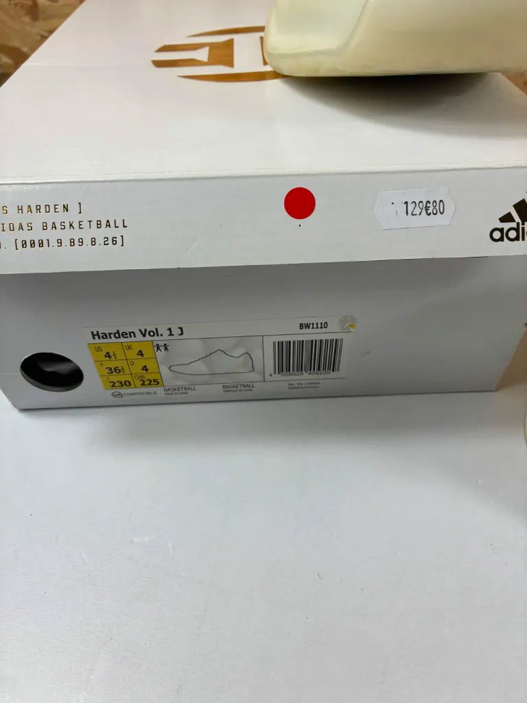 Chaussures de Basketball Enfant Adidas Harden Vol. 1 J BW1110 – 36 2/3 EU