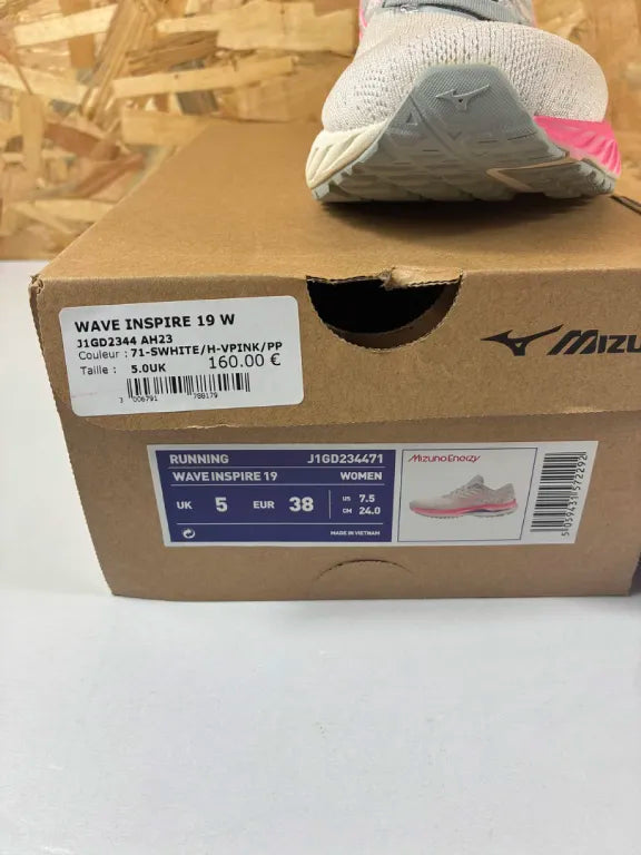 Chaussures Running Femme Mizuno Wave Inspire 19 J1GD234471 – 38